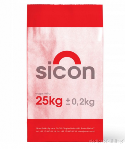 Czerwona posypka utwardzająca do betonu SICON S1 25 kg